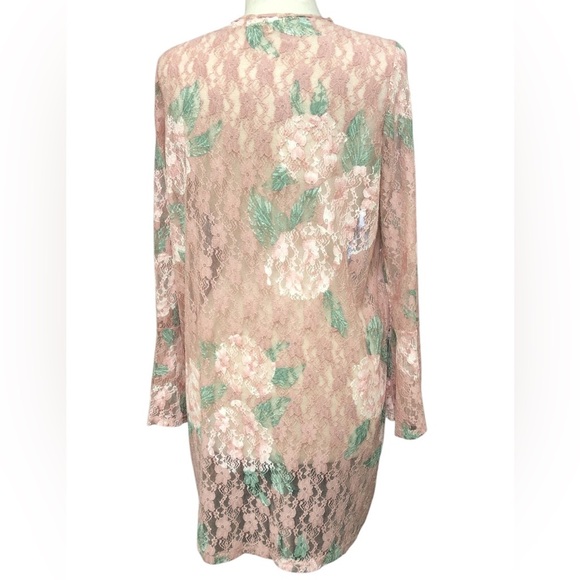 Full Circle Trend Sheer Lace Duster Cardigan - Picture 4 of 8